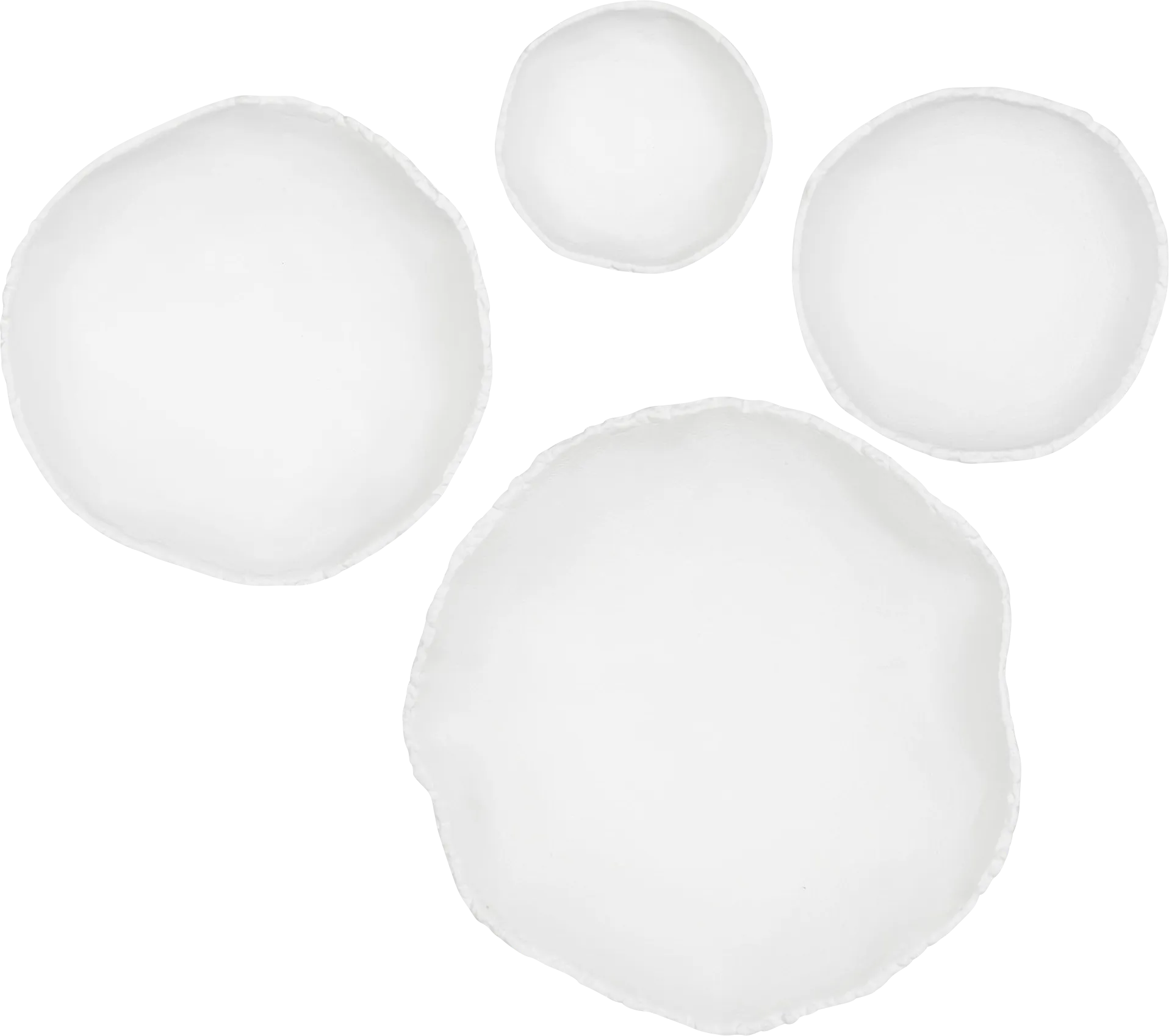 Encas White Wall Decor, Set of 3 - Image 1