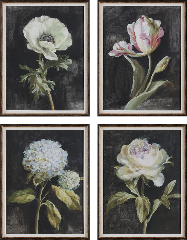 Daiva Black Artwork, Set of 4
