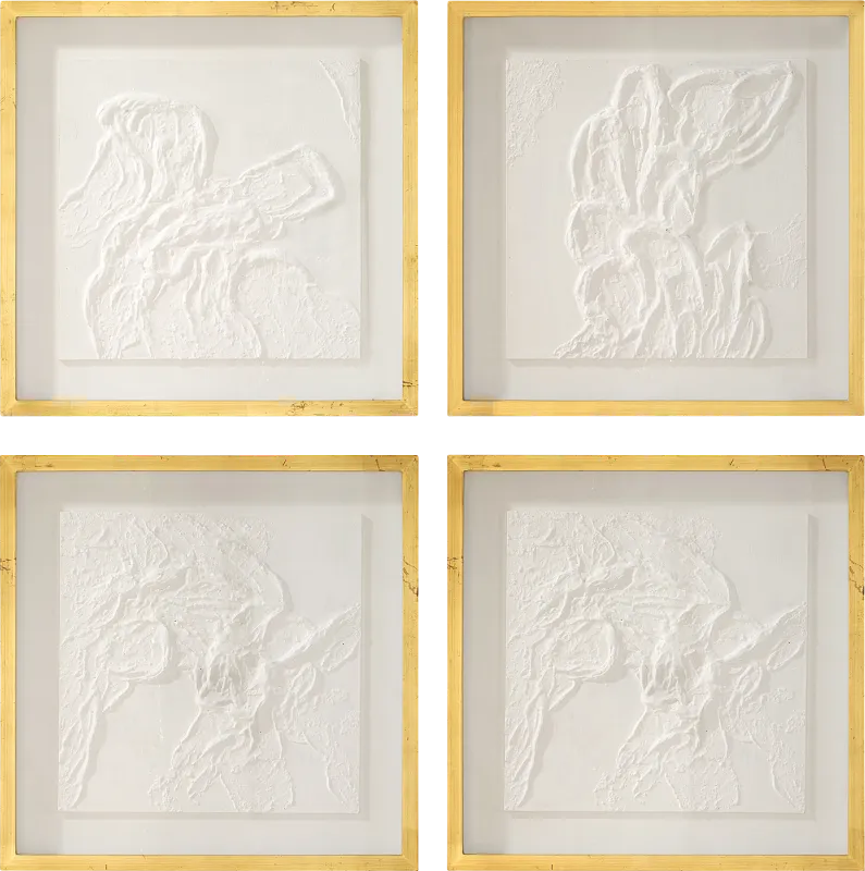Maylo Gold Artwork, Set of 4