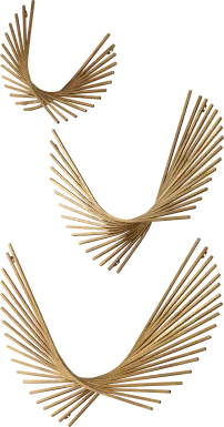 Kiril Gold Wall Decor, Set of 3