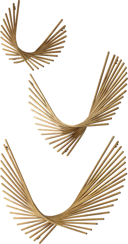 Kiril Gold Wall Decor, Set of 3