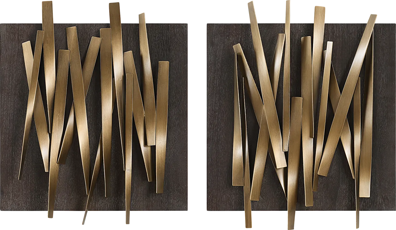 Irena Gold Wall Decor, Set of 2