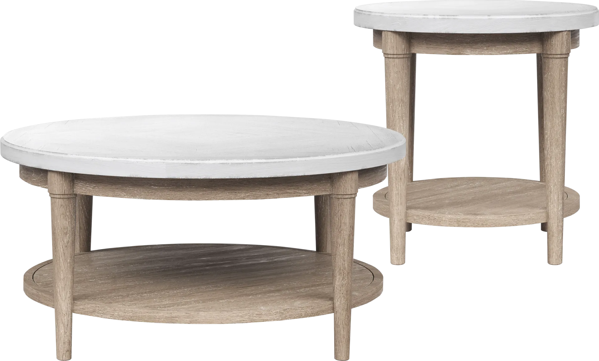Oakwood Terrace Sand 2 Pc Round Table Set - Image 1