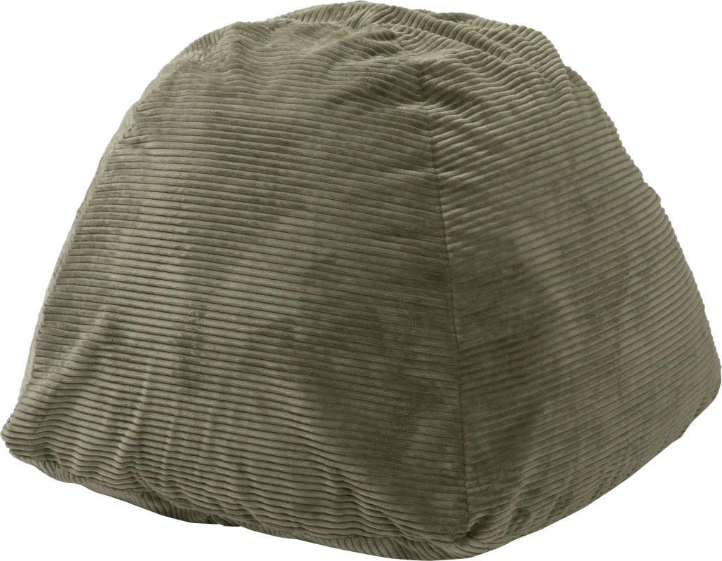 Kids Gumdrop Green Foam Beanbag Chair