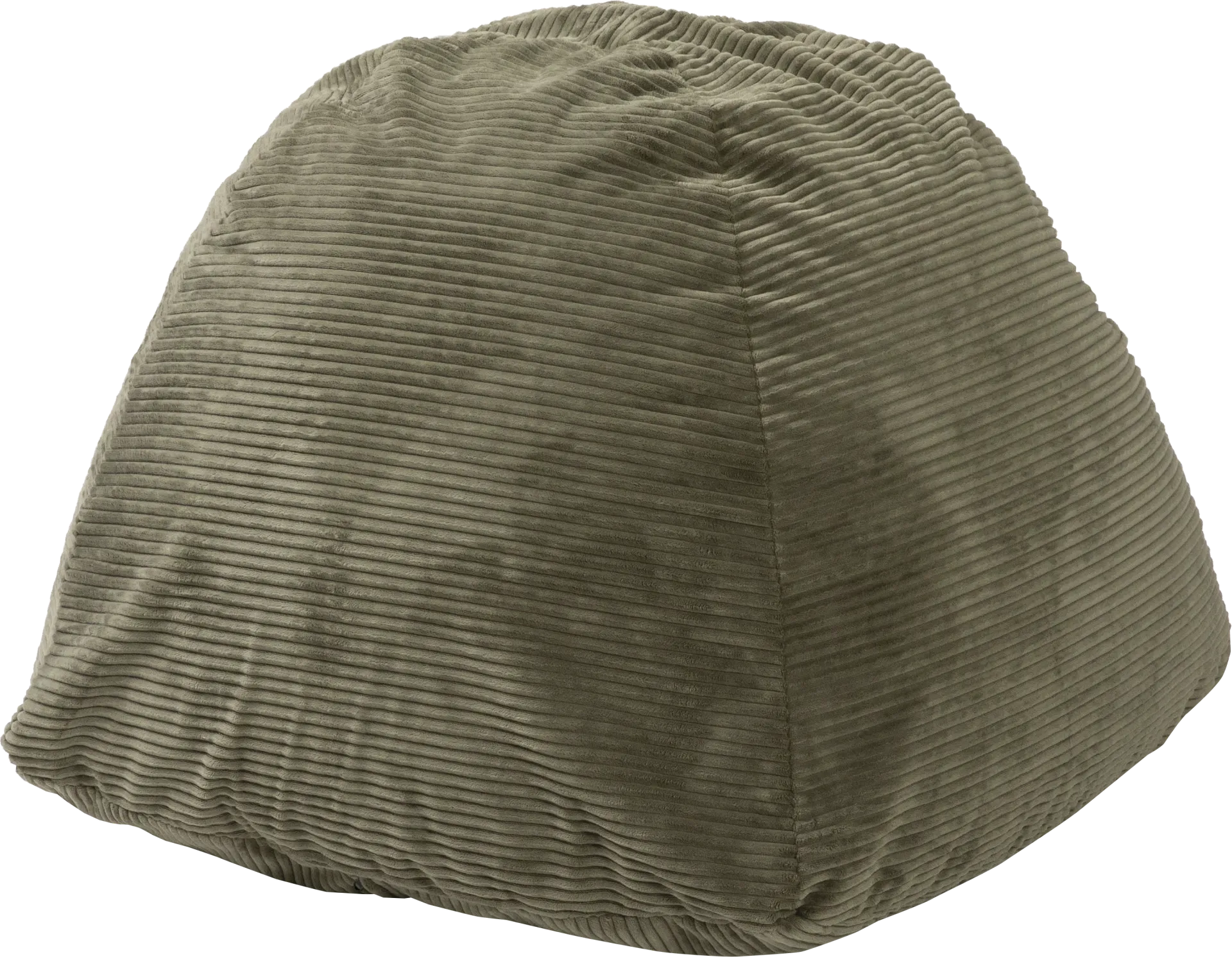 Kids Gumdrop Green Foam Beanbag Chair - Image 1