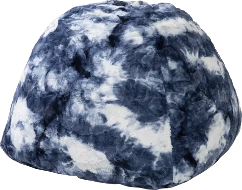 Kids Gumdrop Blue Foam Beanbag Chair