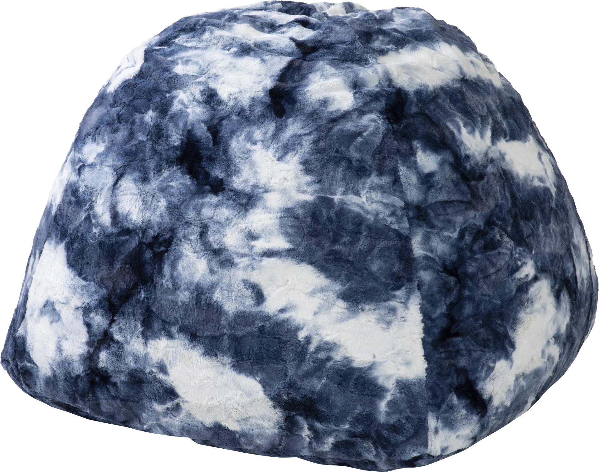 Kids Gumdrop Blue Foam Beanbag Chair - Image 1