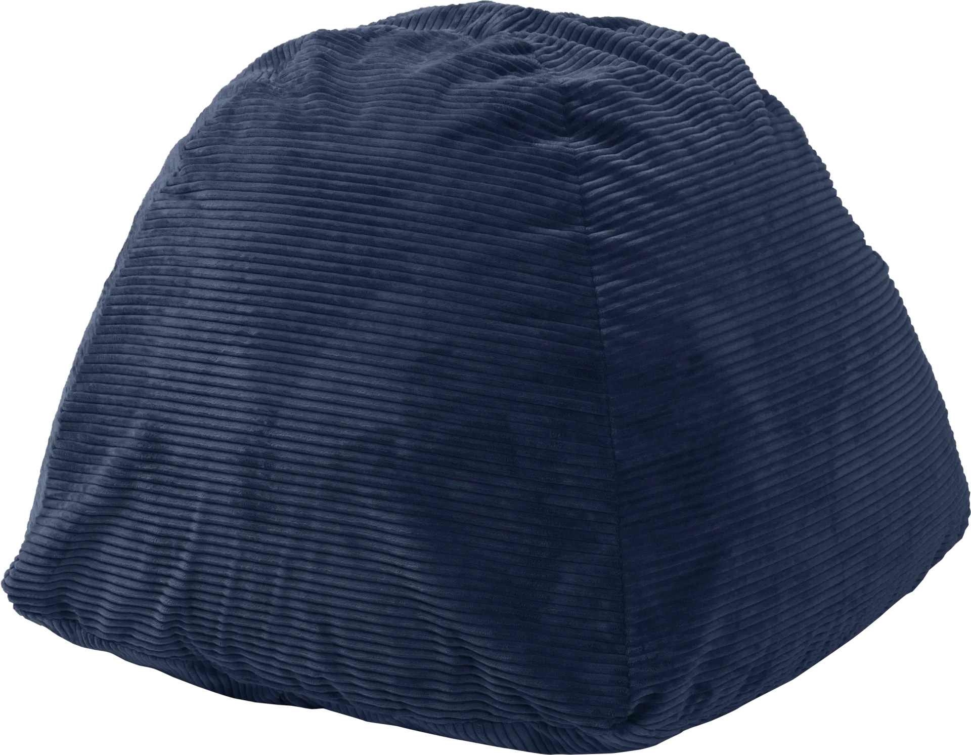 Kids Gumdrop Navy Foam Beanbag Chair - Image 1