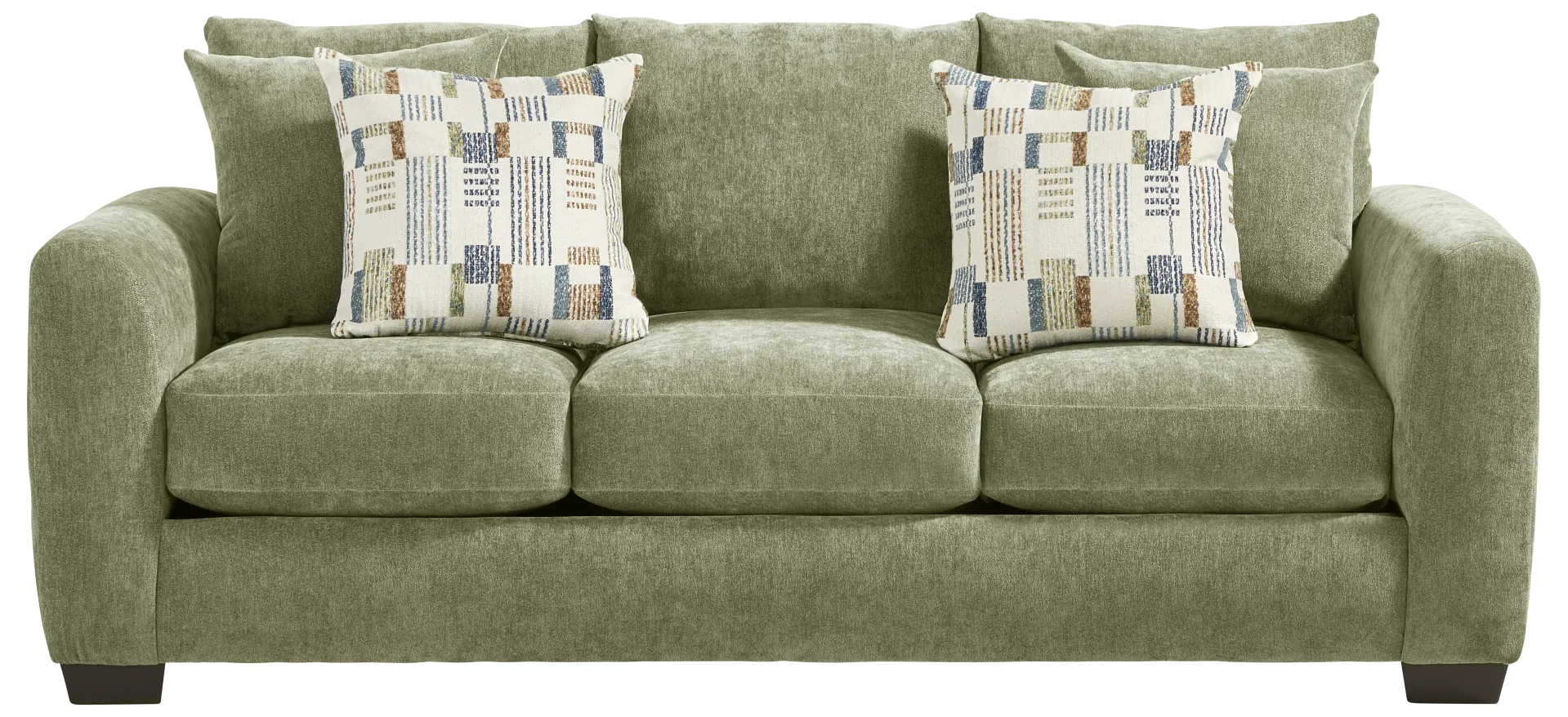 green sofa