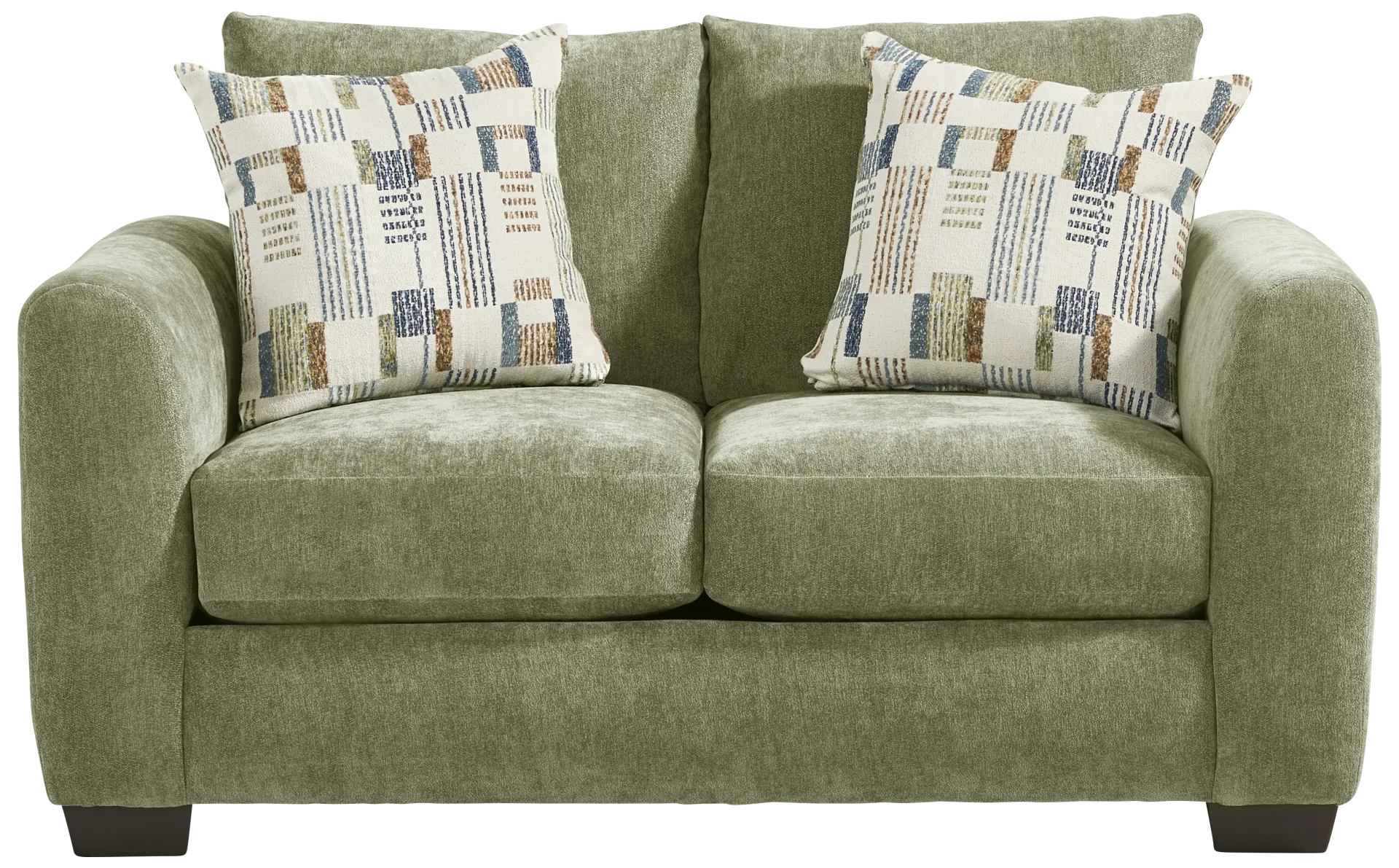 green loveseat