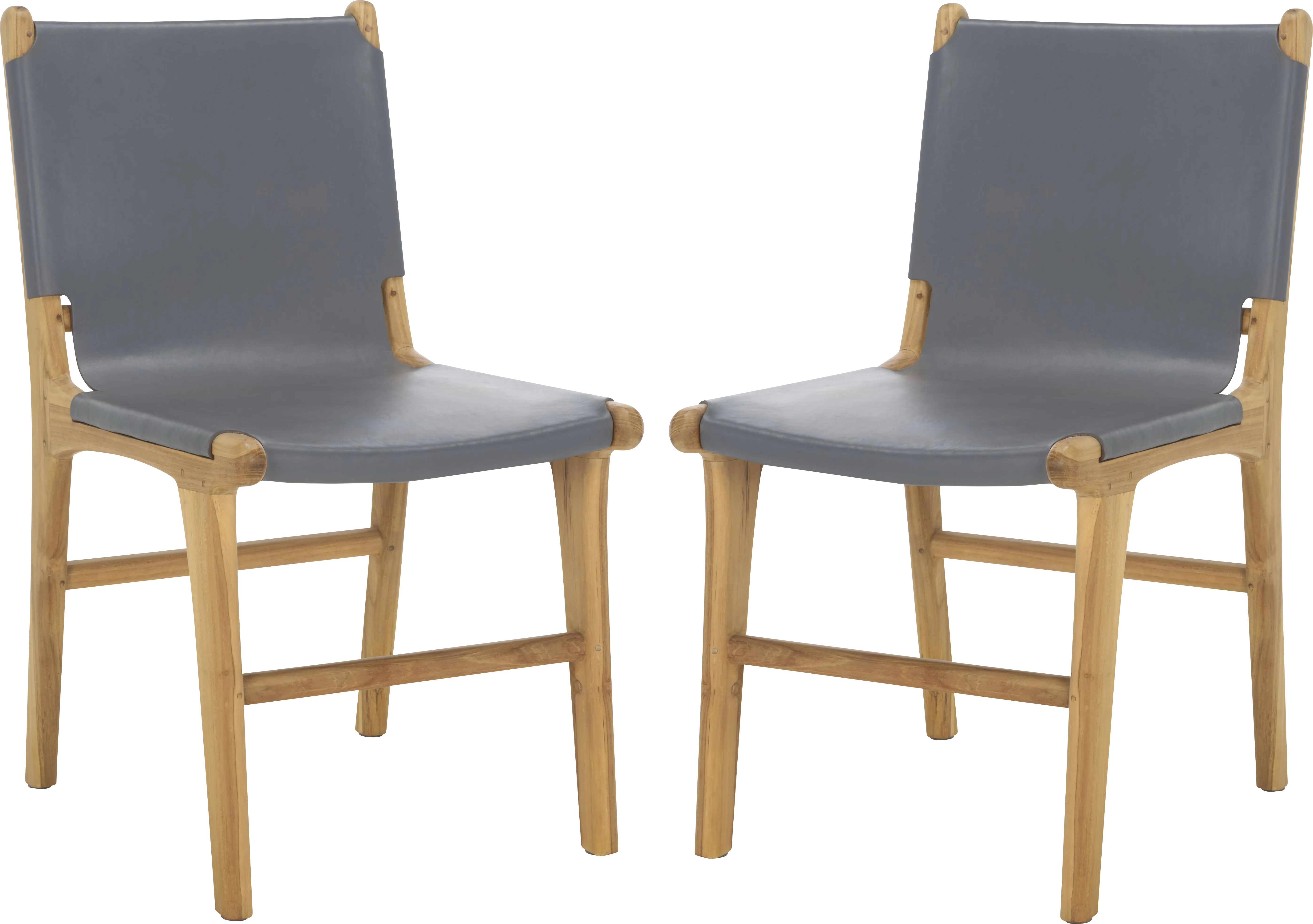Sunlants Gray Side Chairs, Set of 2 - Thumbnail - Image 1