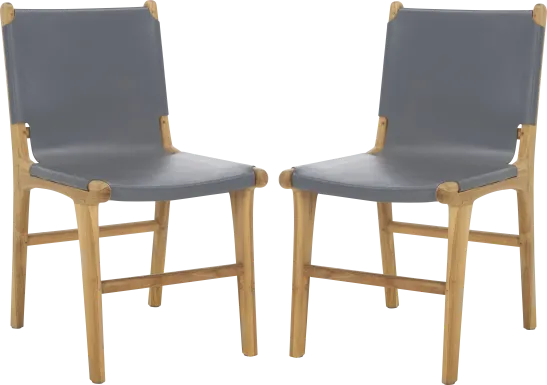 Sunlants Gray Side Chairs, Set of 2