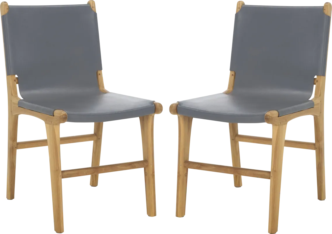 Sunlants Gray Side Chairs, Set of 2