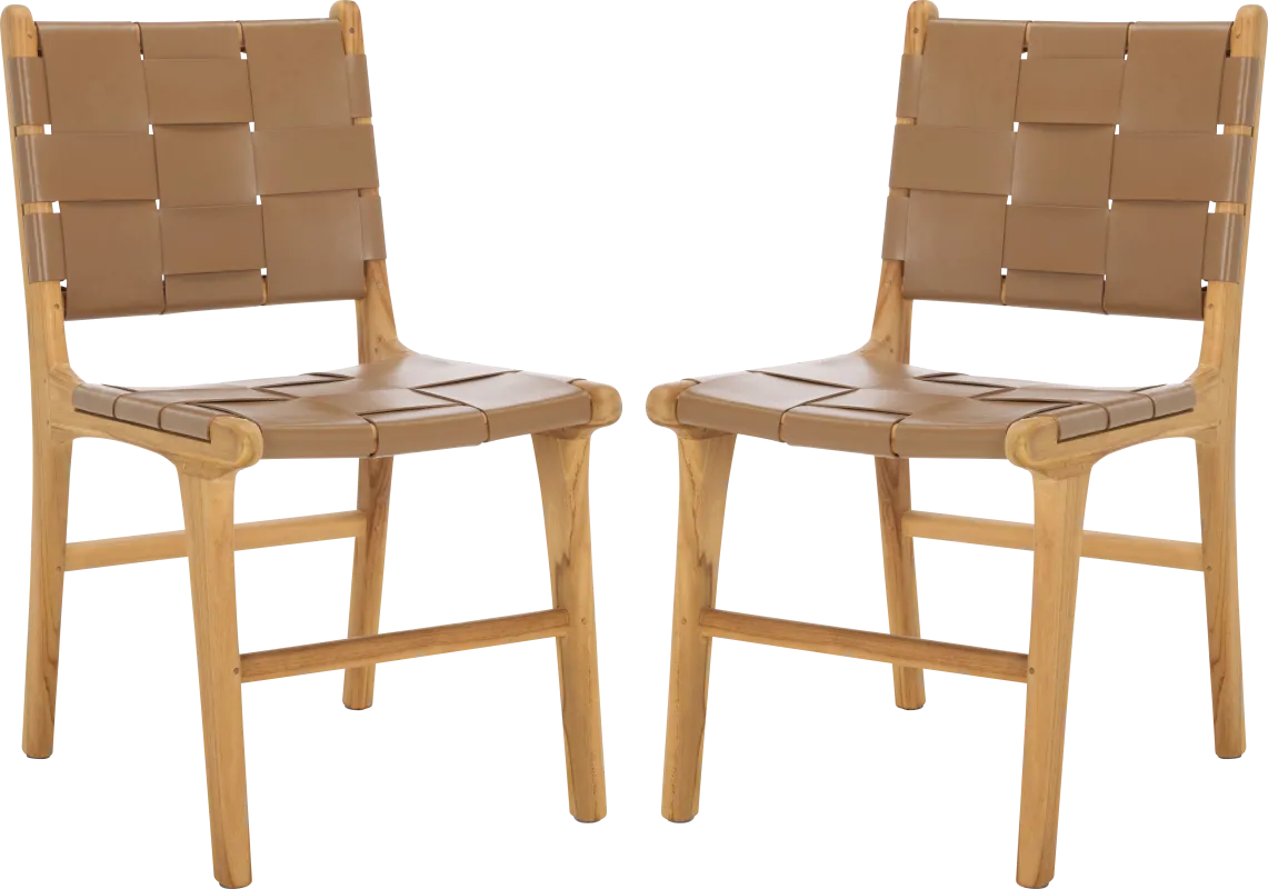 Givernola Brown Side Chairs, Set of 2