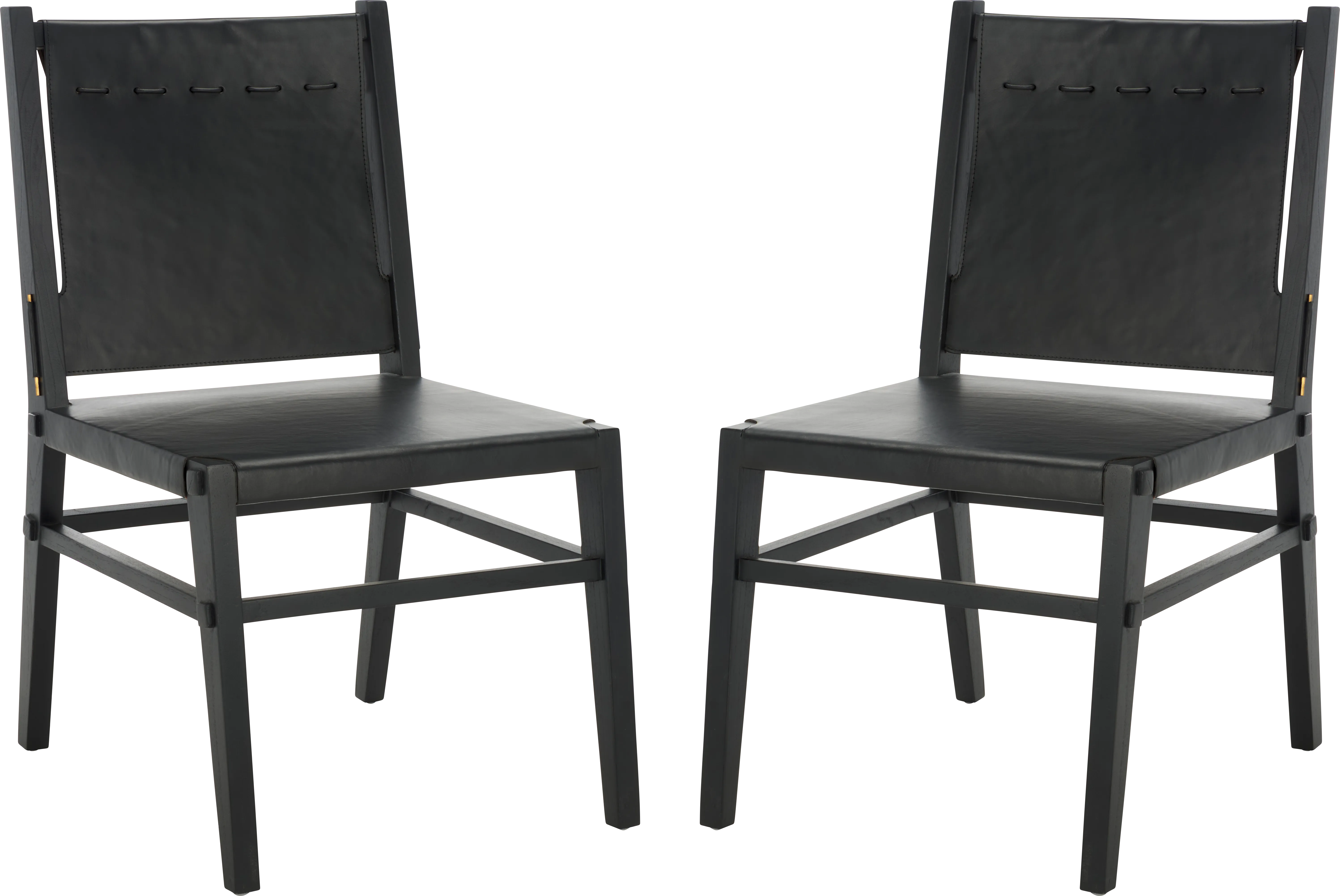 Stetsen Black Side Chairs, Set of 2 - Thumbnail - Image 1