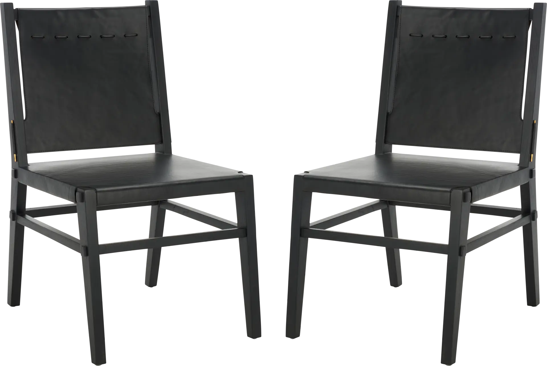 Stetsen Black Side Chairs, Set of 2