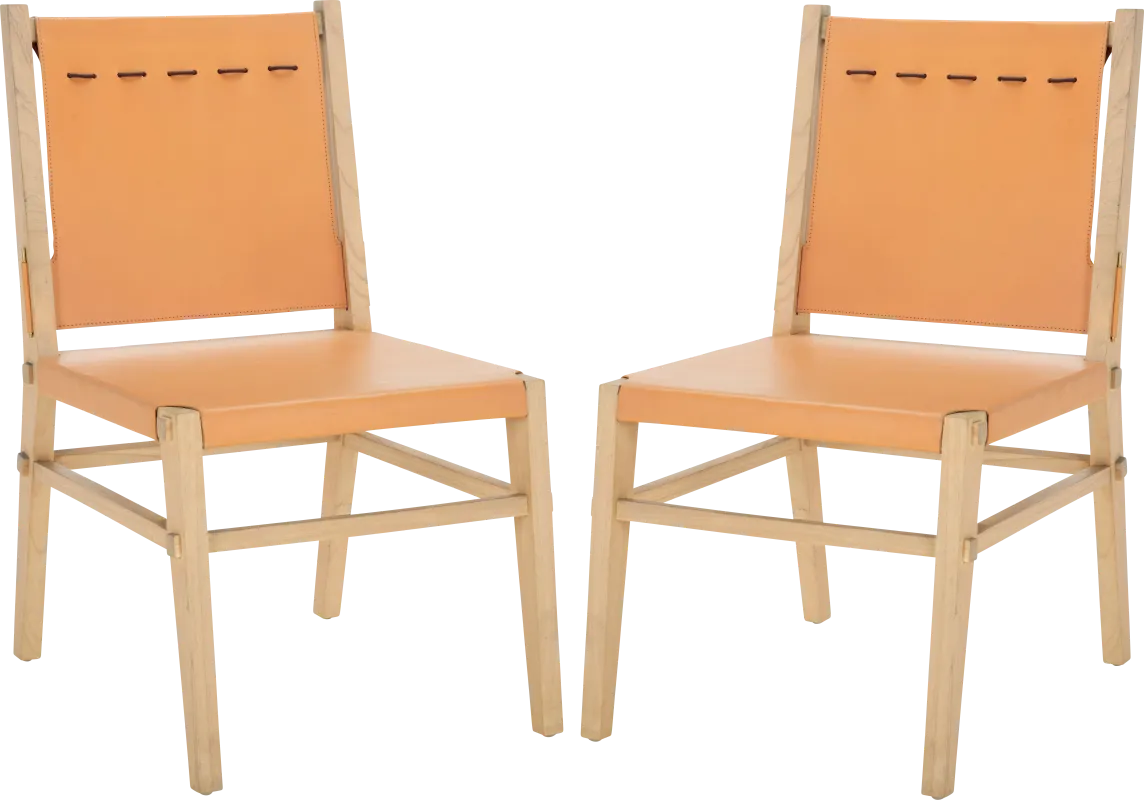 Stetsen Tan Side Chairs, Set of 2