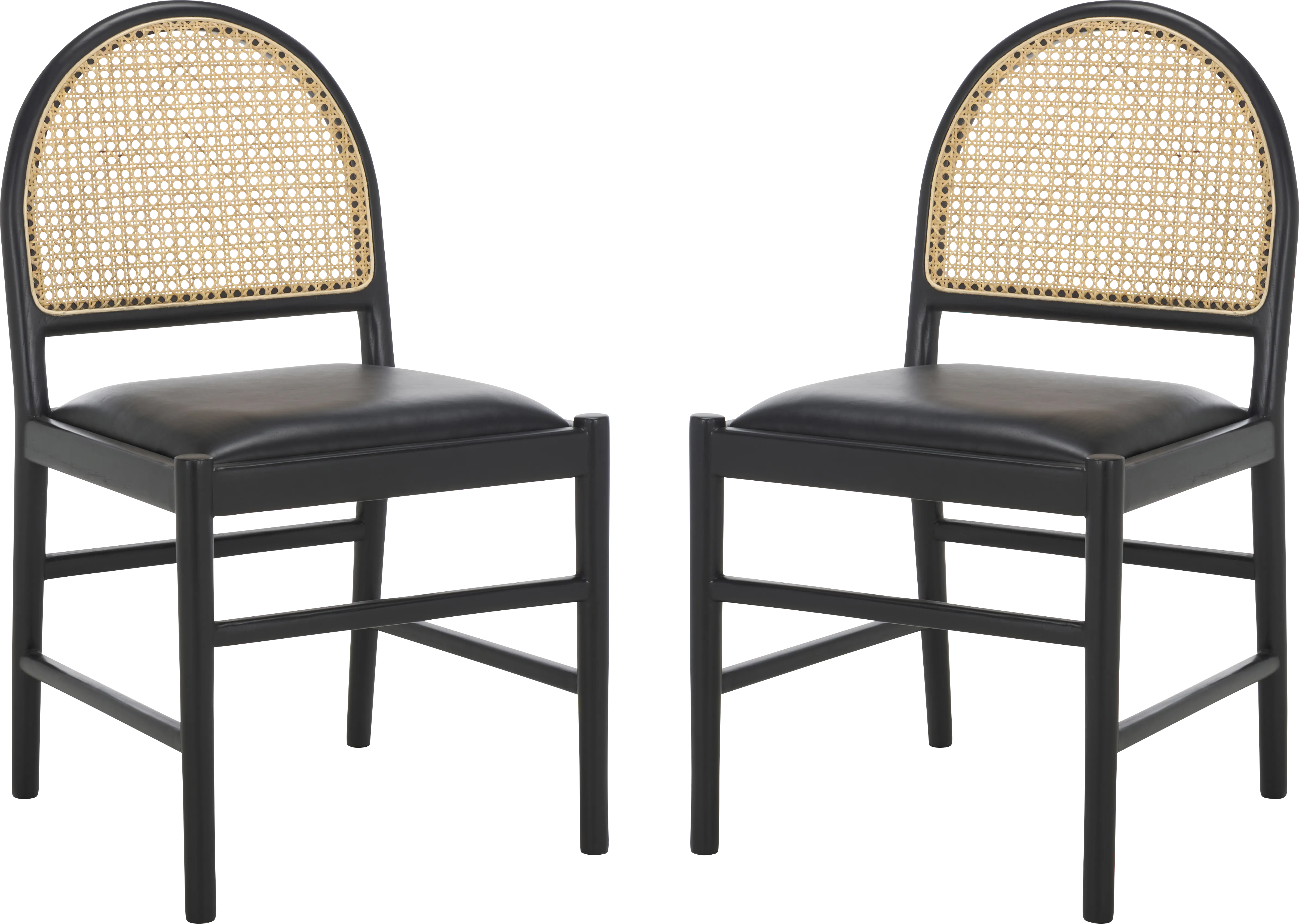 Laacad Black Side Chairs, Set of 2 - Thumbnail - Image 1