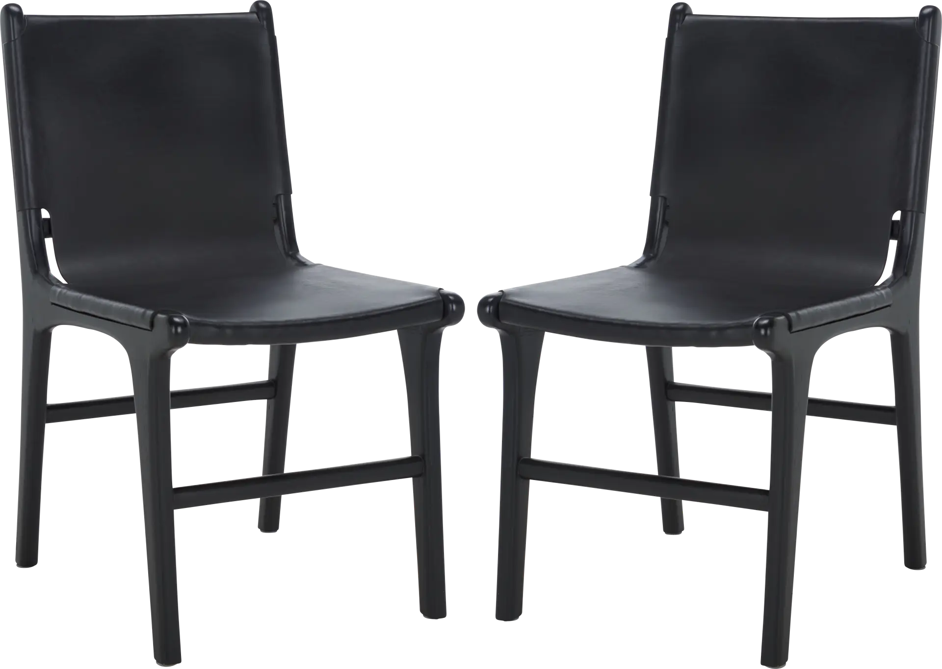 Sunlants Black Side Chairs, Set of 2