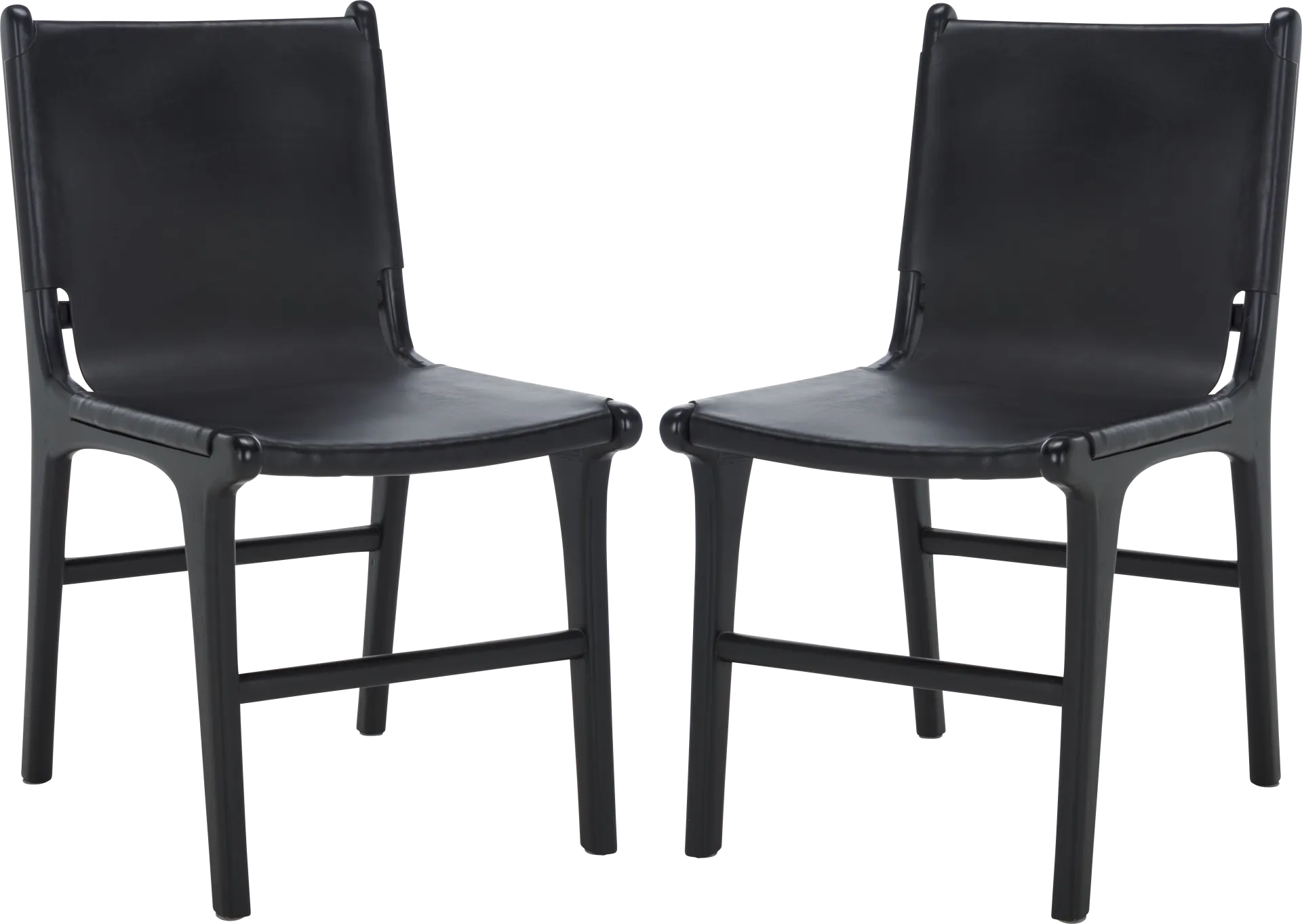 Sunlants Black Side Chairs, Set of 2 - Image 1