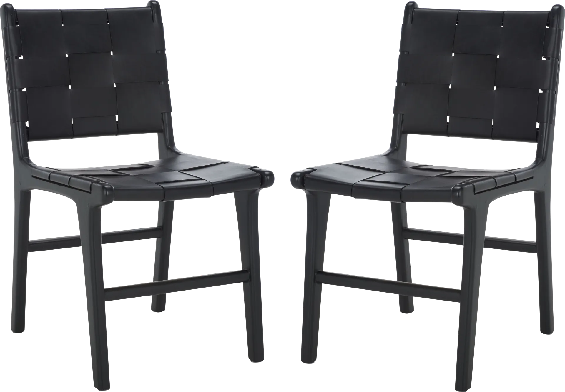 Givernola Black Side Chairs, Set of 2 - Image 1