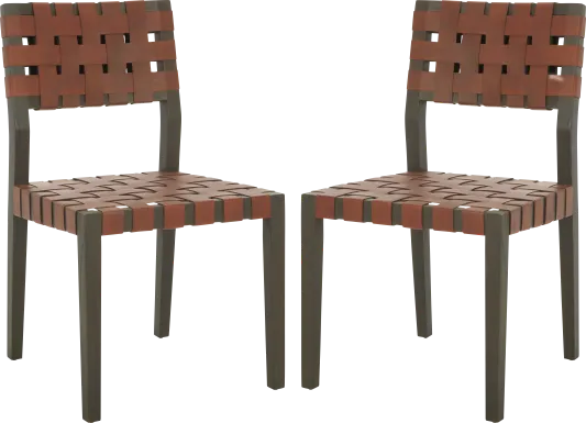 Broader Brown Side Chairs, Set of 2