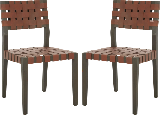 Broader Brown Side Chairs, Set of 2