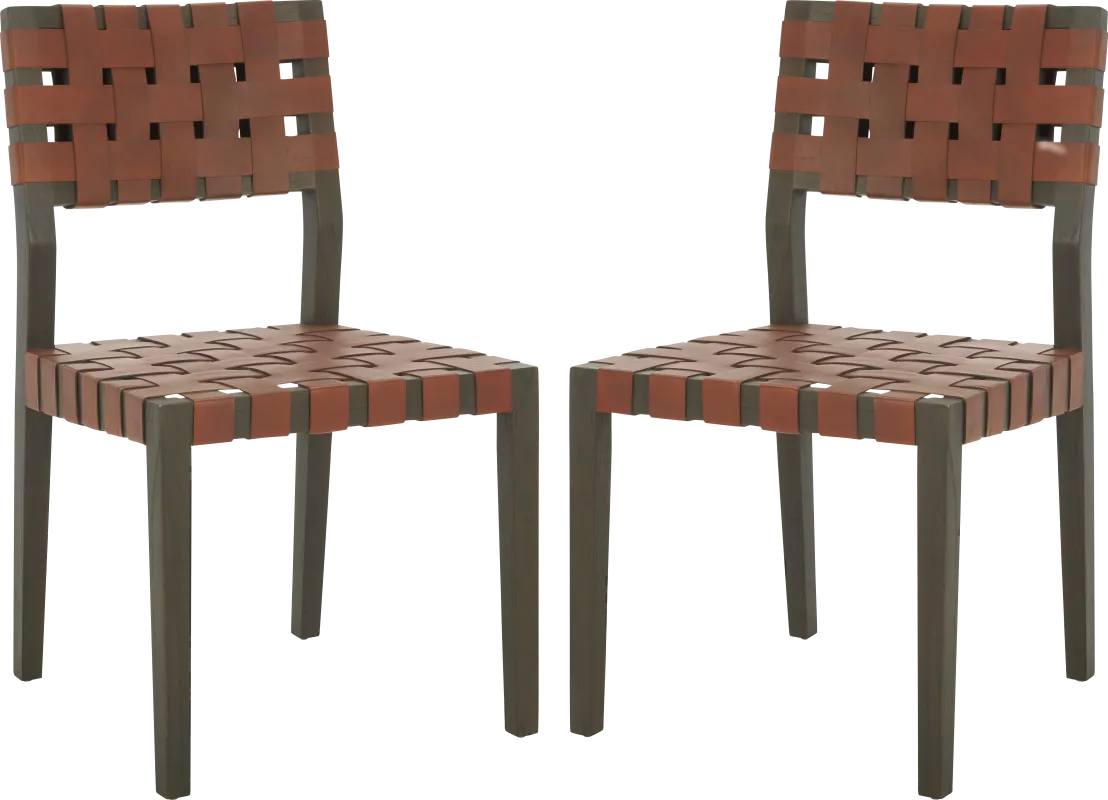Broader Brown Side Chairs, Set of 2