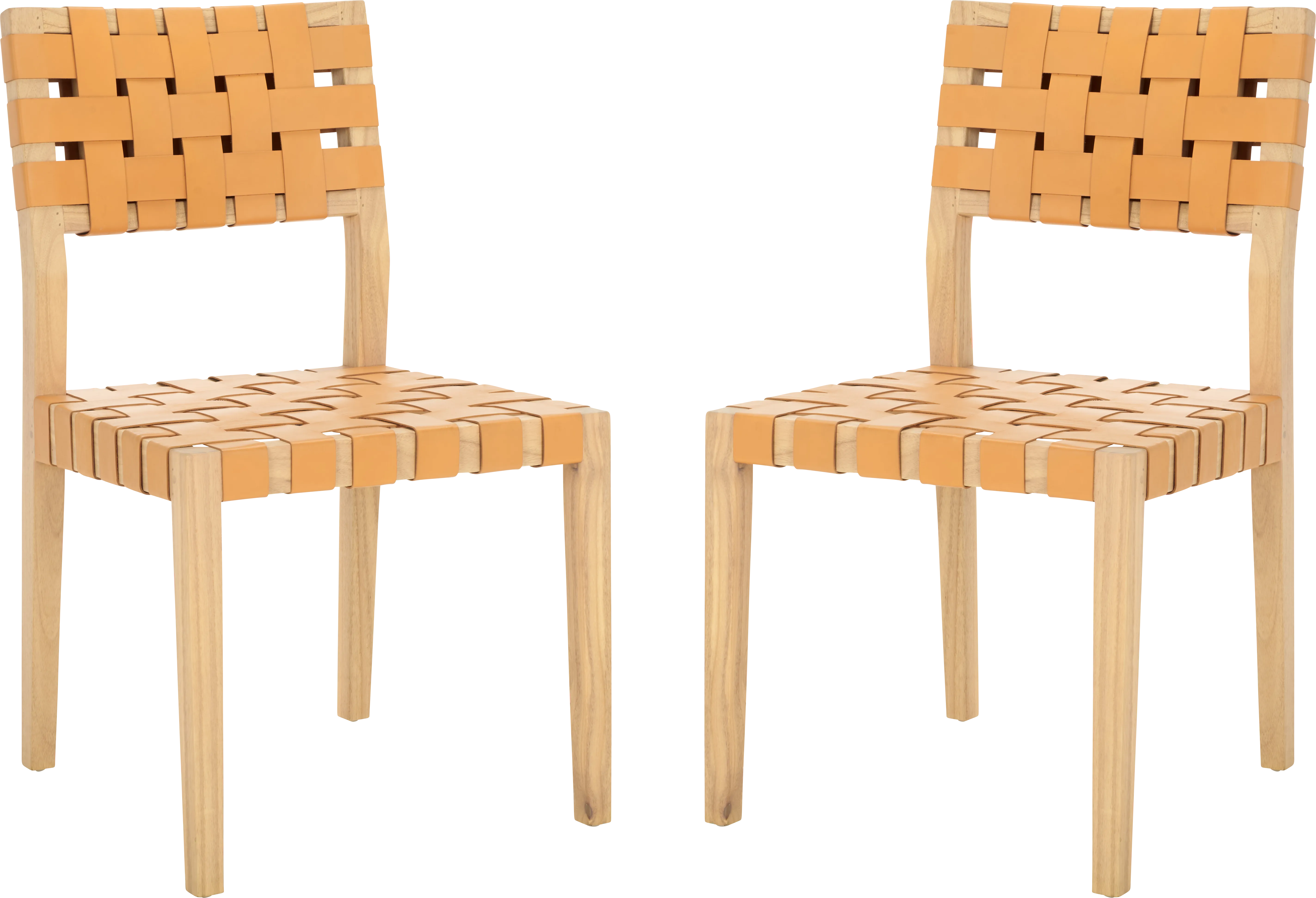 Broader Tan Side Chairs, Set of 2 - Thumbnail - Image 1