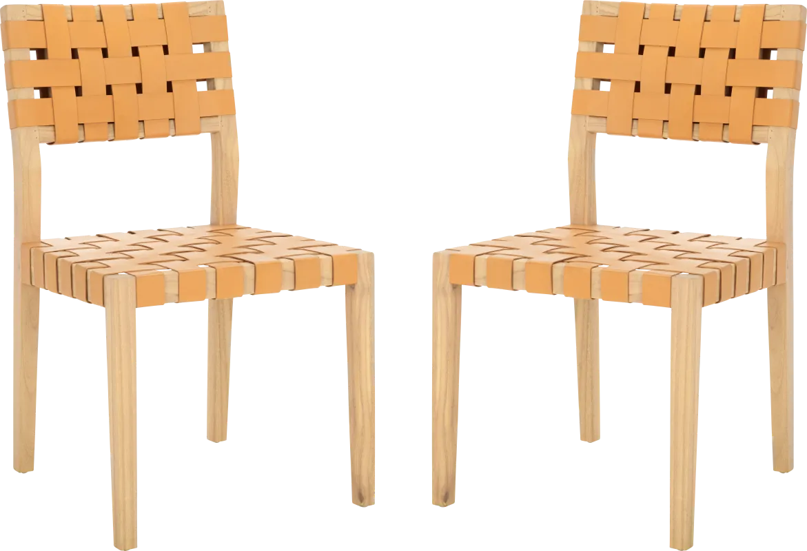 Broader Tan Side Chairs, Set of 2