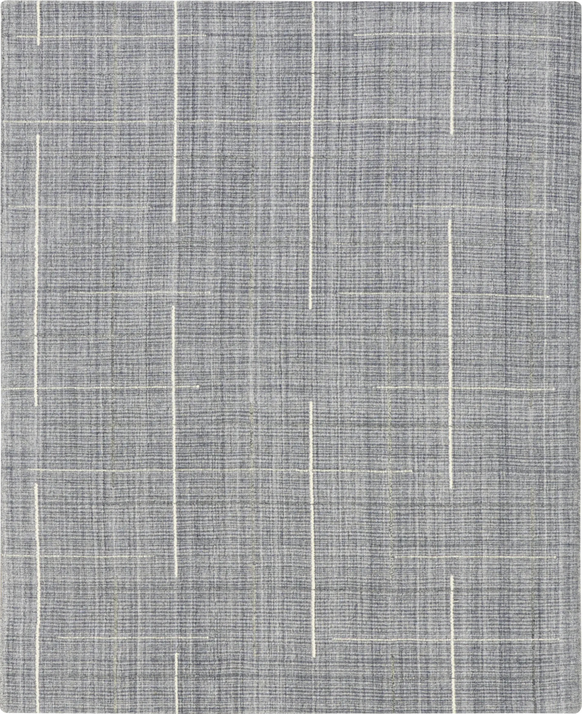 Lattice Mist Denim 7'9 x 9'9 Rug - Image 1
