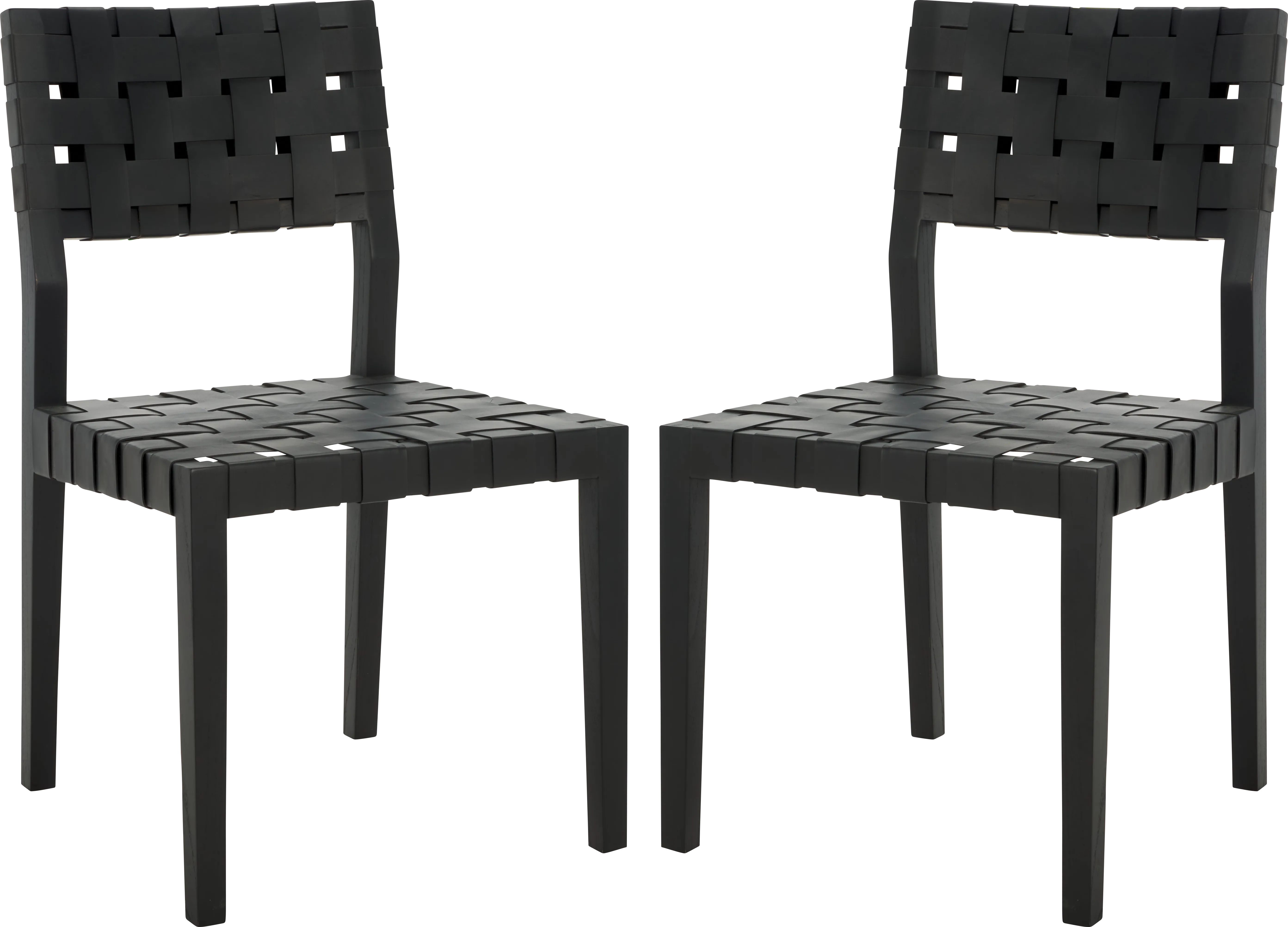 Broader Black Side Chairs, Set of 2 - Thumbnail - Image 1