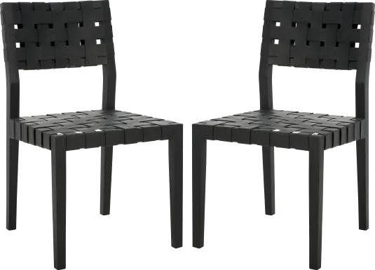Broader Black Side Chairs, Set of 2
