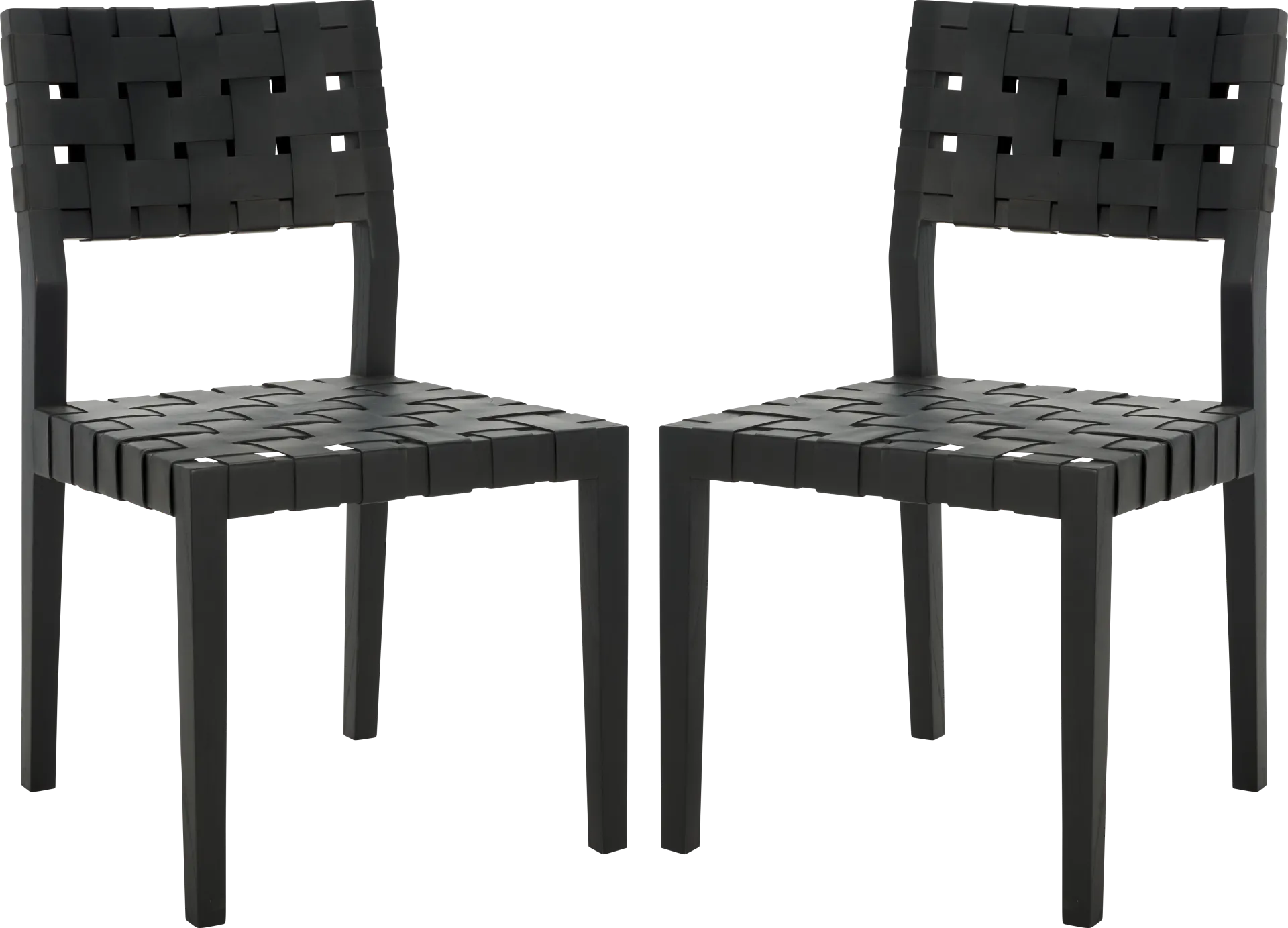 Broader Black Side Chairs, Set of 2 - Image 1