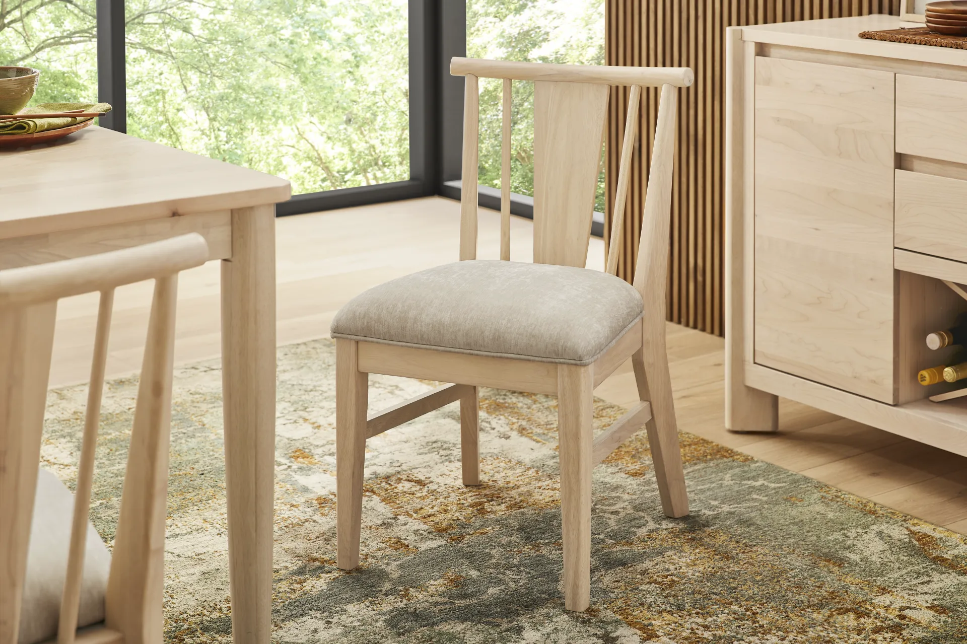 Julian Natural Spindle Back Side Chair - Image 4