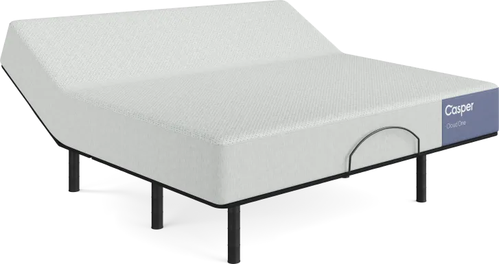 Casper Cloud One King Mattress with Head Up Only Base