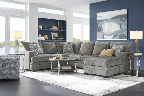 Copley Court Pewter 2 Pc Sectional