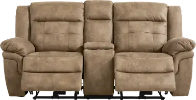 power reclining console loveseat