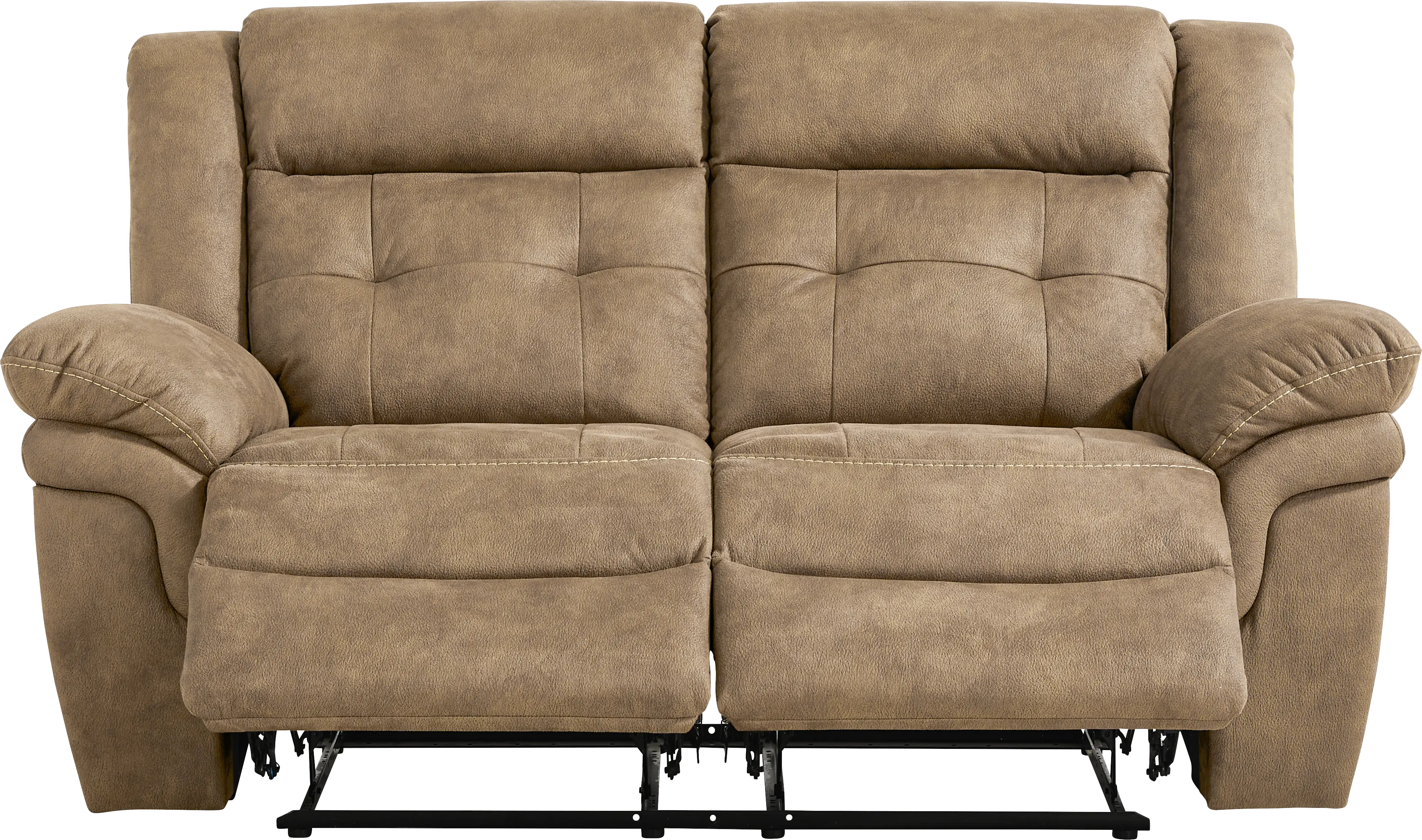 Hartford Brown Reclining Loveseat - Thumbnail - Image 1