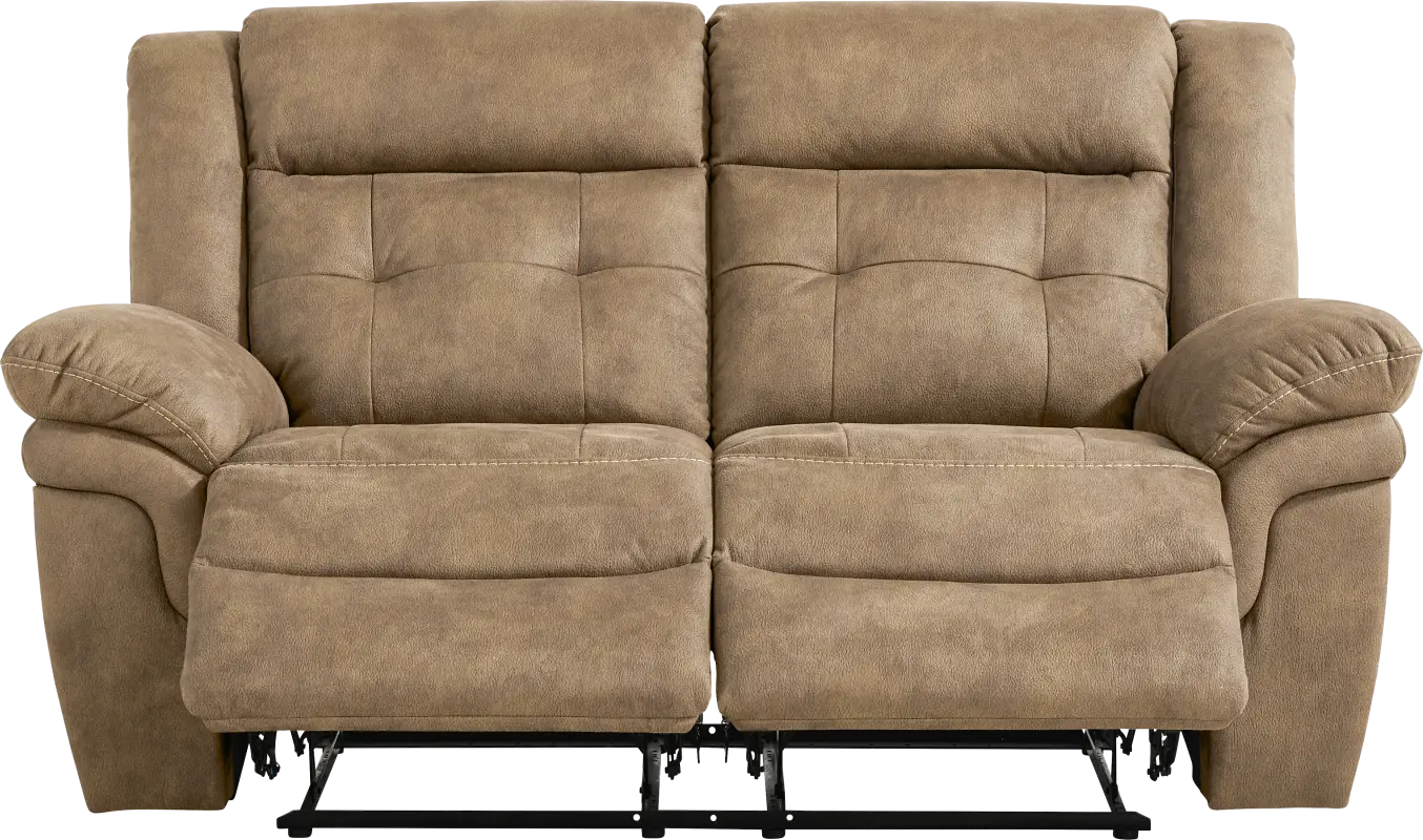 Hartford Brown Reclining Loveseat