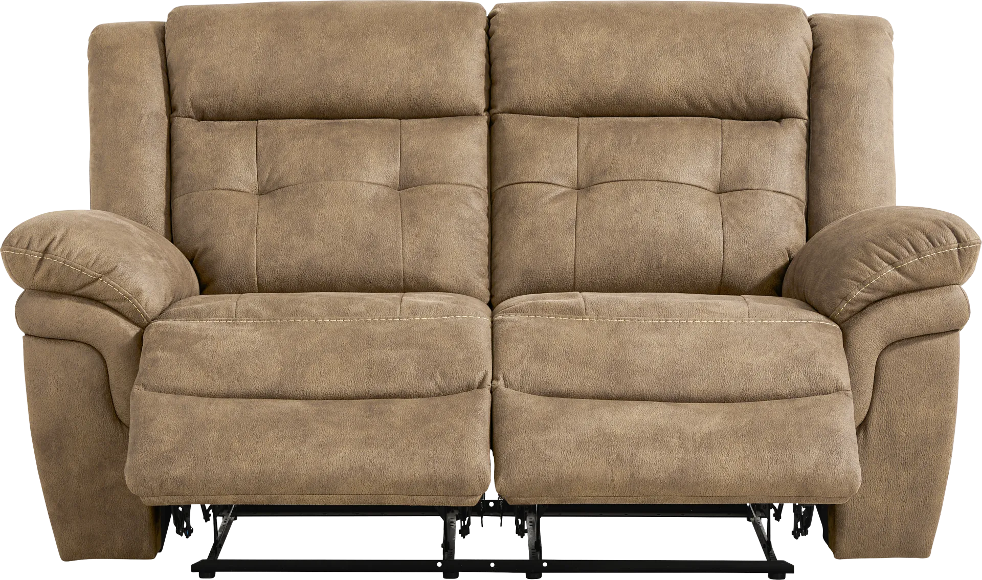 Hartford Brown Reclining Loveseat - Image 1