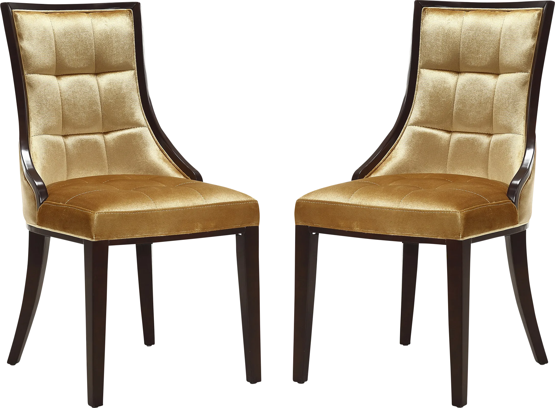 Cahabay Gold Side Chair, Set of 2 - Thumbnail - Image 1