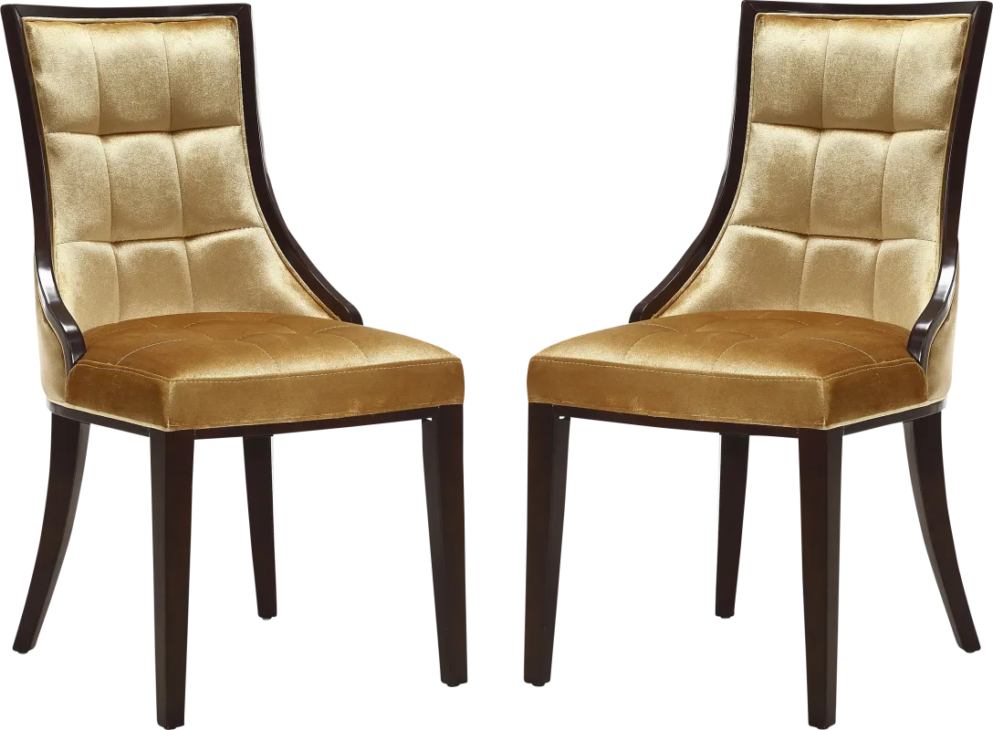 Cahabay Gold Side Chair, Set of 2