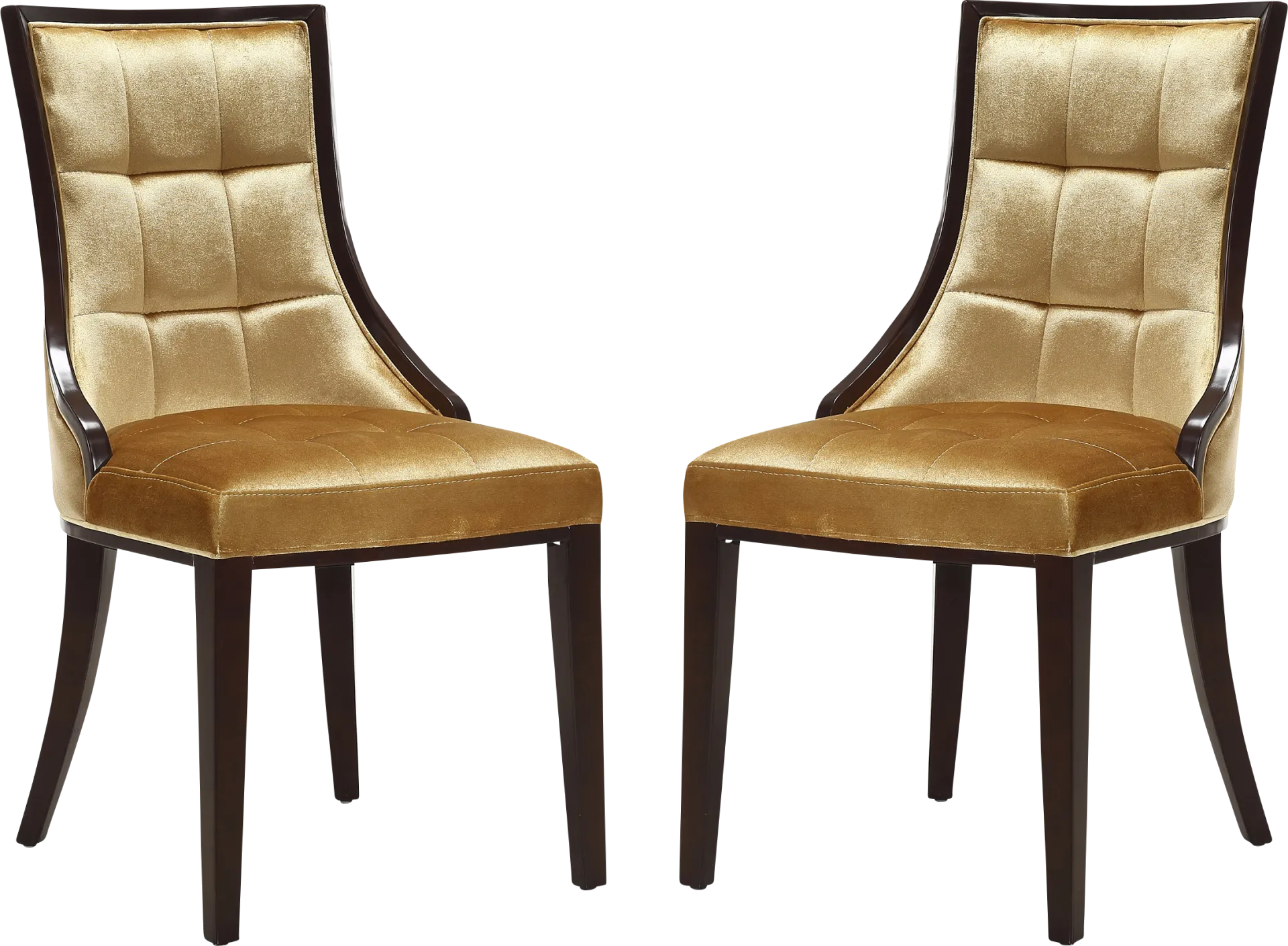 Cahabay Gold Side Chair, Set of 2 - Image 1