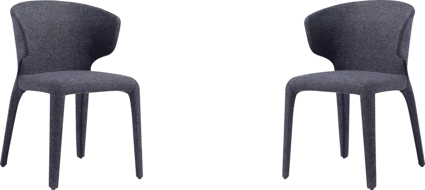 Ravennite II Black Side Chair, Set of 2