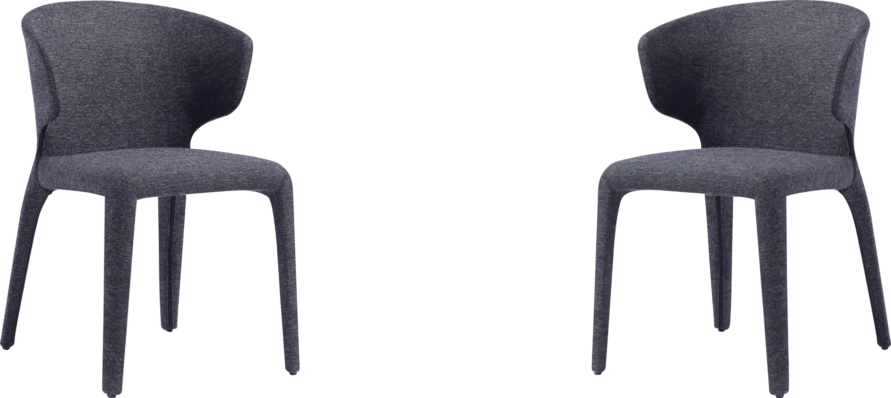 Ravennite II Black Side Chair, Set of 2