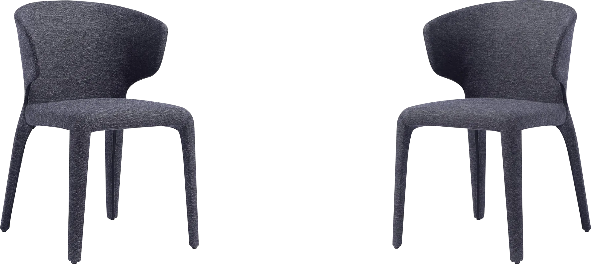 Ravennite II Black Side Chair, Set of 2 - Image 1
