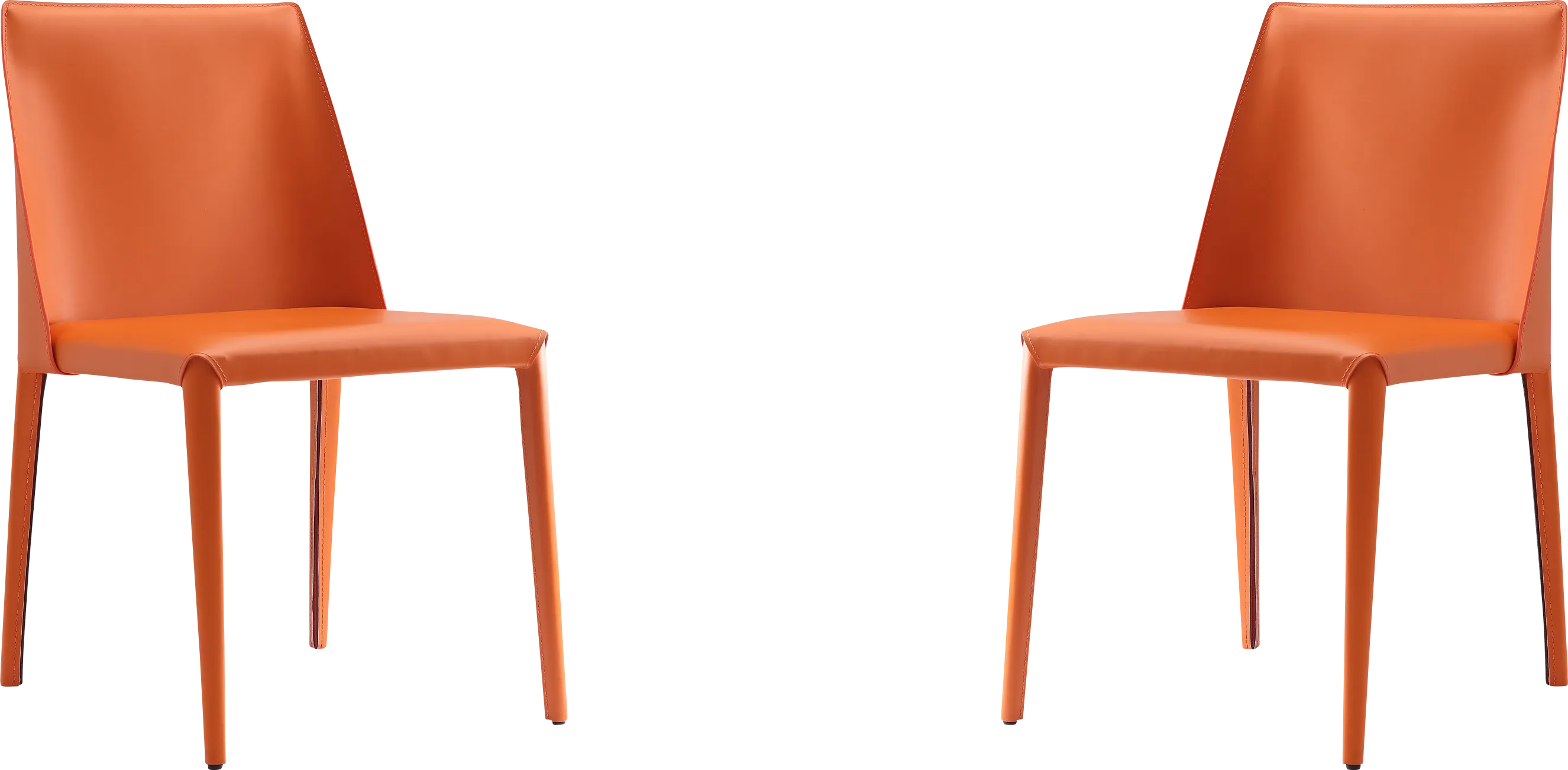 Moontime Orange Side Chair, Set of 2 - Thumbnail - Image 1