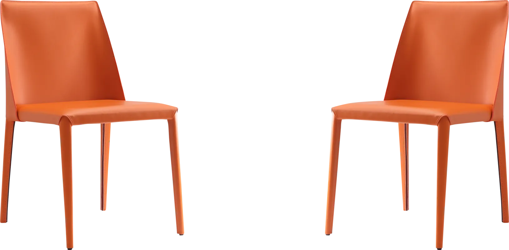 Moontime Orange Side Chair, Set of 2