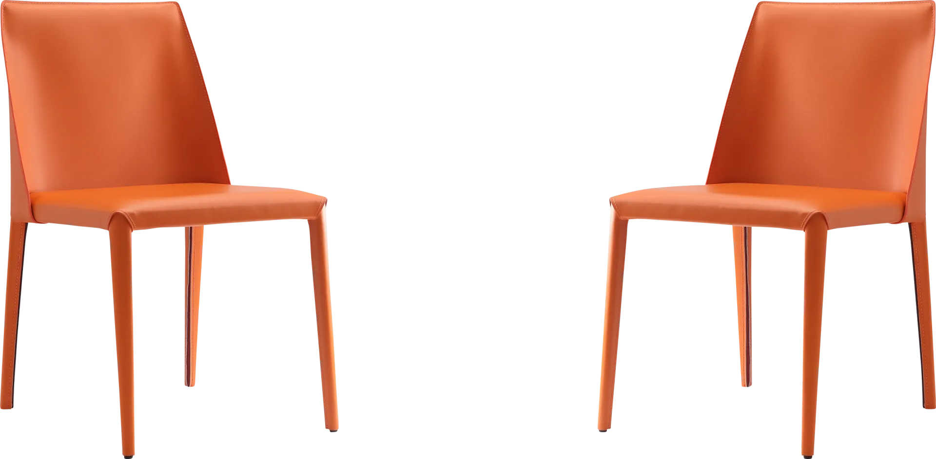 Moontime Orange Side Chair, Set of 2 - Image 1